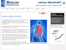 Tablet Screenshot of bigelowchiropractic.com